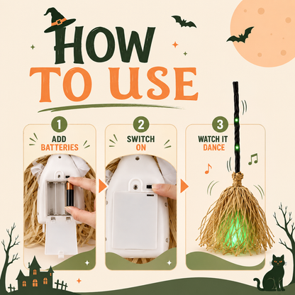 🎃Every witch needs her broom 🧹- the real one does this across your floor, sweeping as it goes.
