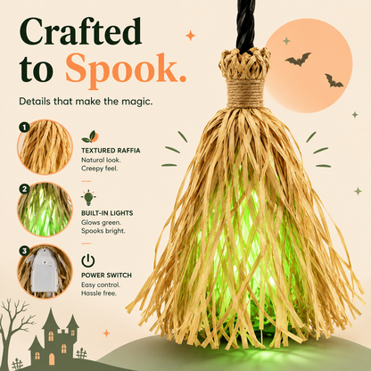 🎃Every witch needs her broom 🧹- the real one does this across your floor, sweeping as it goes.